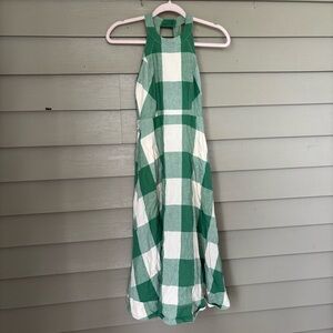 green emerald velvet dress New Anthropologie / BHLDN Blue Halter Maxi 